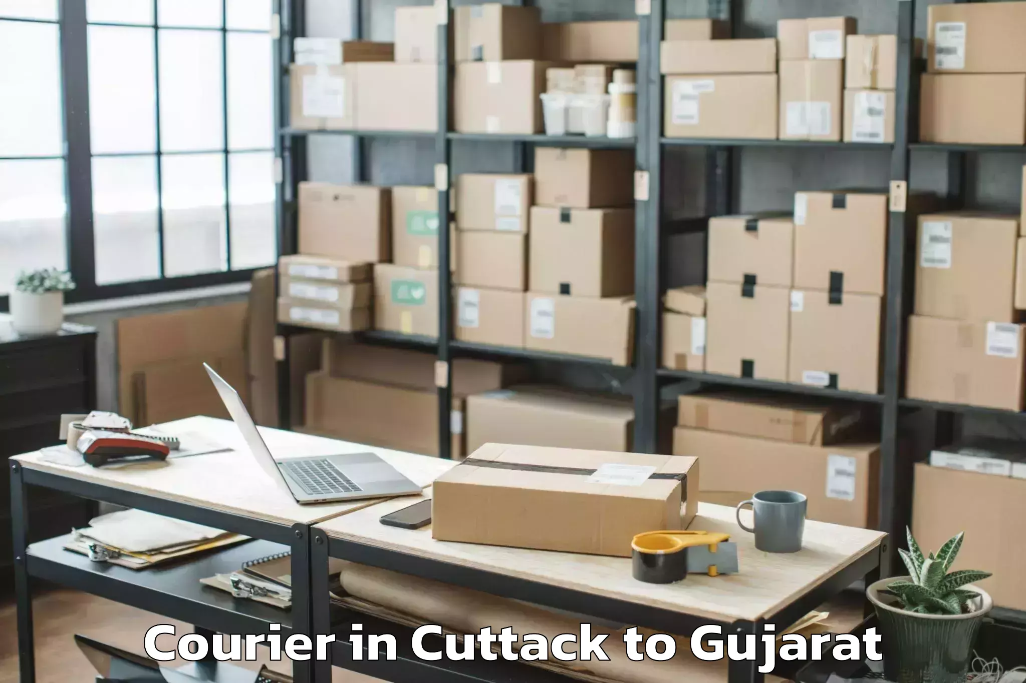 Easy Cuttack to Savar Kundla Courier Booking